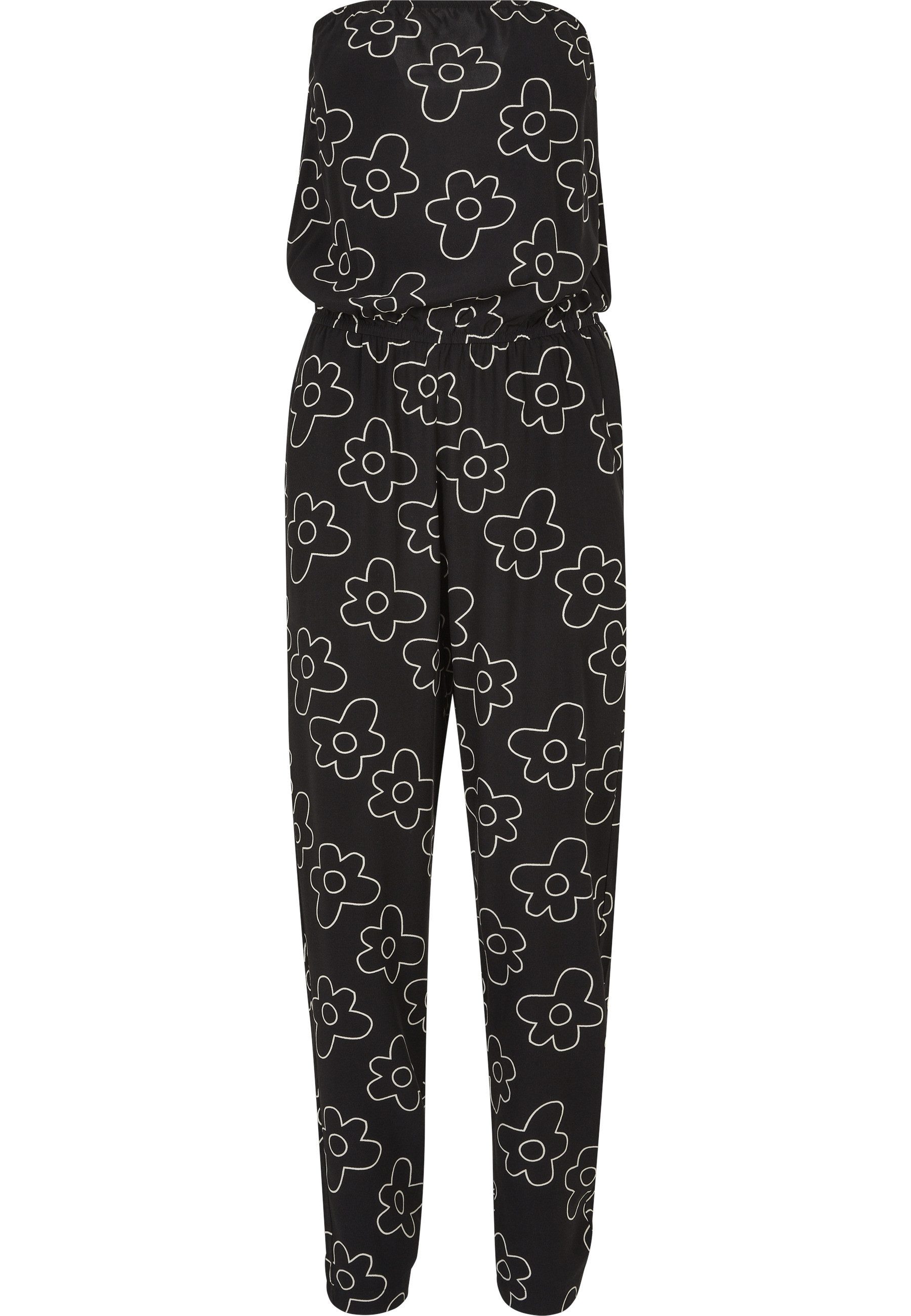 URBAN CLASSICS Jumpsuit Urban Classics Damen Ladies Viscose Bandeau Jumpsuit (1-tlg)