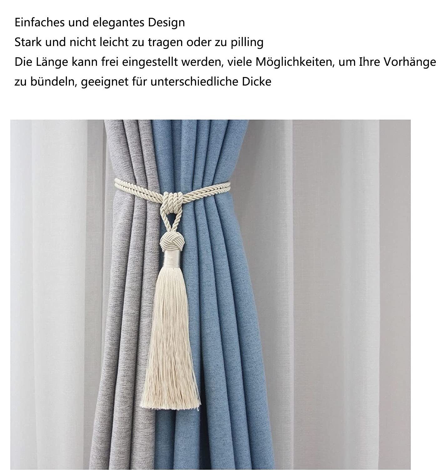 Vorhang Mit Fransen Haus-Dekoration, GelldG handgefertigt und Quaste für