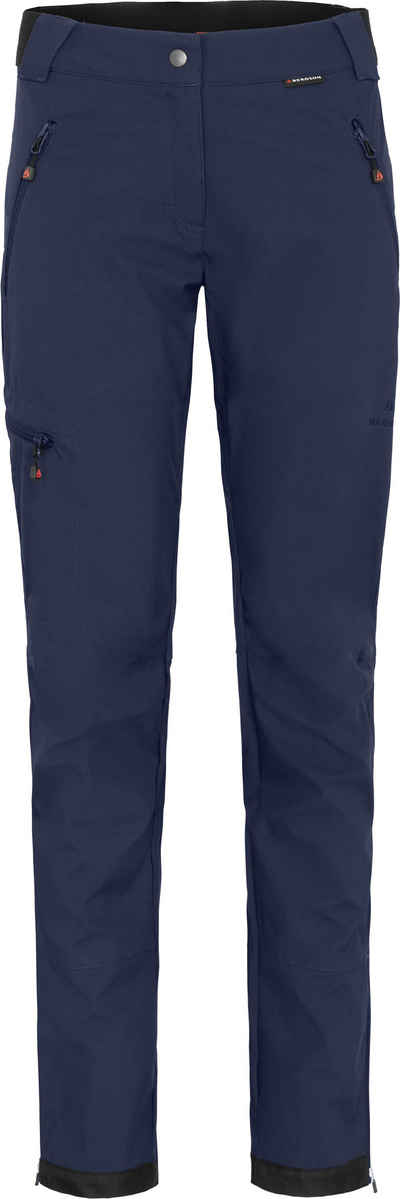 Bergson Outdoorhose »TESSE COMFORT (slim)« Damen Softshellhose, winddicht, strapazierfähig, Kurzgrößen, peacoat blau