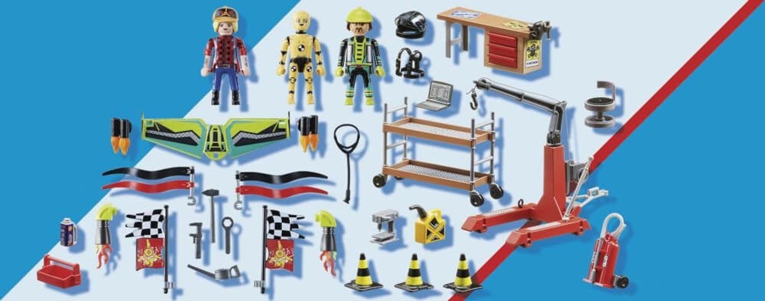 Playmobil® Stuntshow Servicestation Konstruktions-Spielset, (Servicestation), Made in Europe