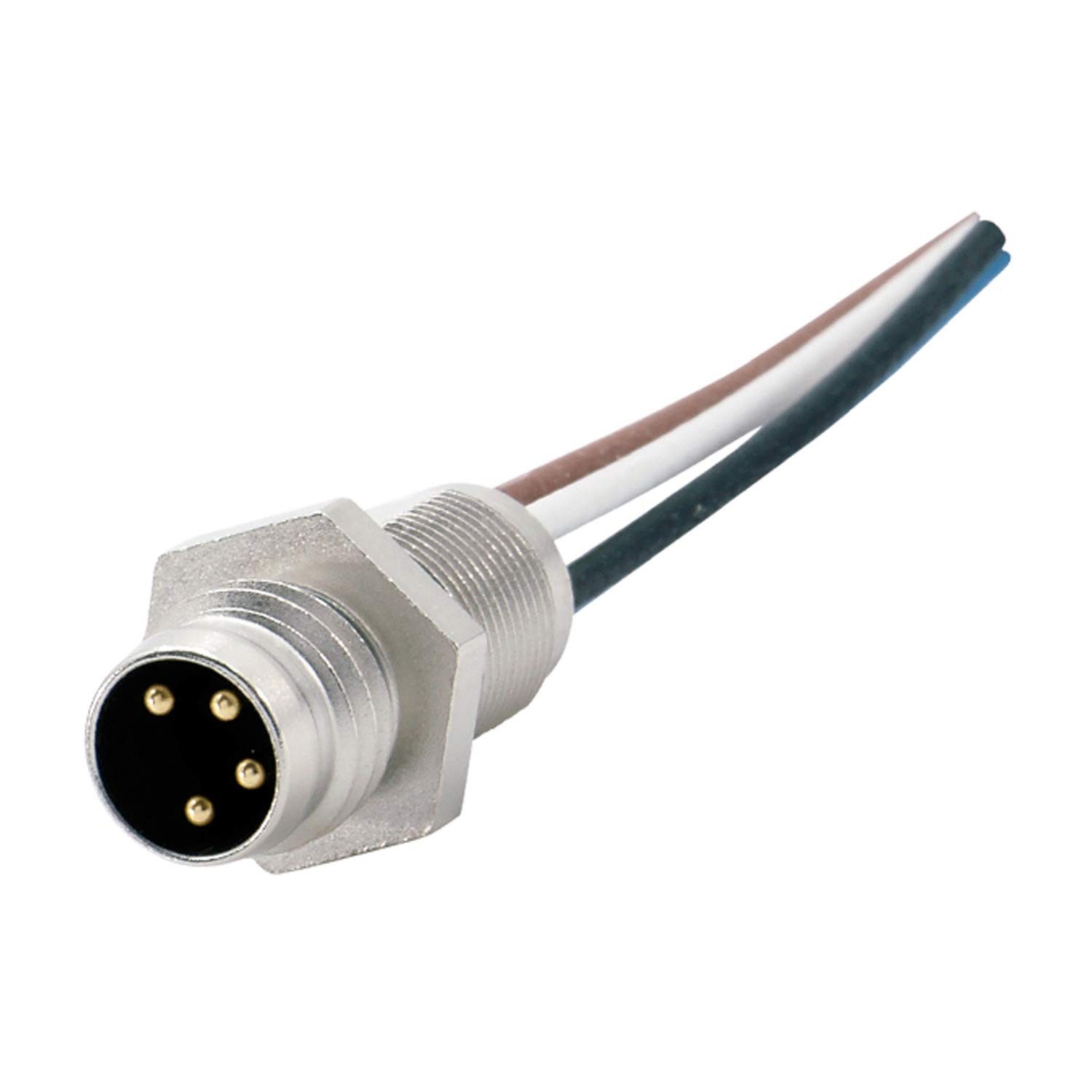 Binder Sensor Titel:M8 Gerätesteckverbinder gerade Stift Polzahl 4-polig Vorderwand, (Sensor-/Aktor-Steckverbinder)