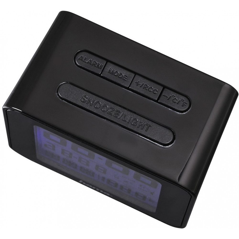 Hama Funkwecker Hama Cube Funkwecker schwarz - digitaler Wecker.