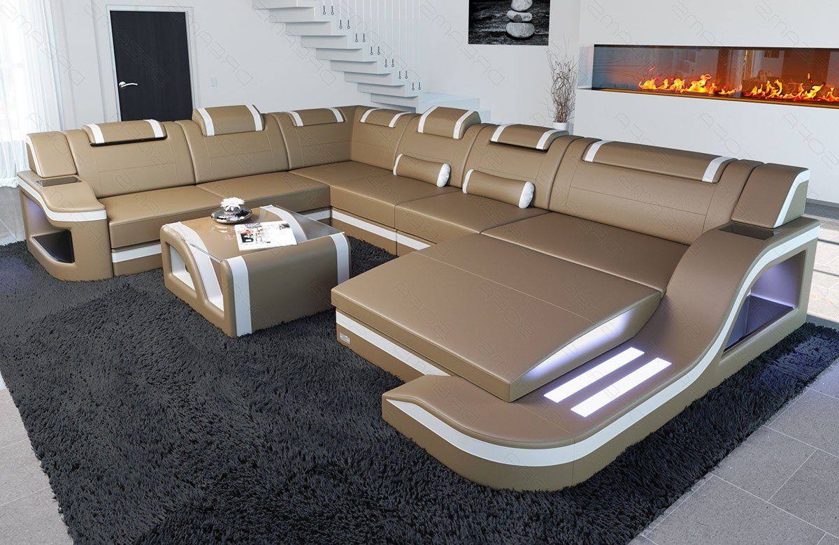 Sofa Dreams Wohnlandschaft Ledercouch Sofa Leder günstig online kaufen