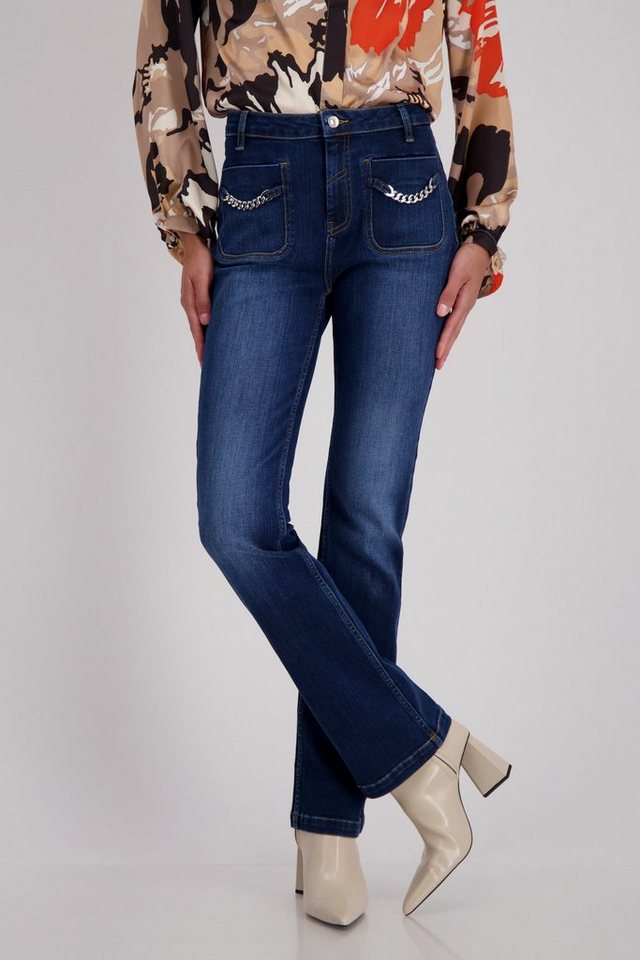 Ketten mit Jeans Monari Regular-fit-Jeans Bootcut