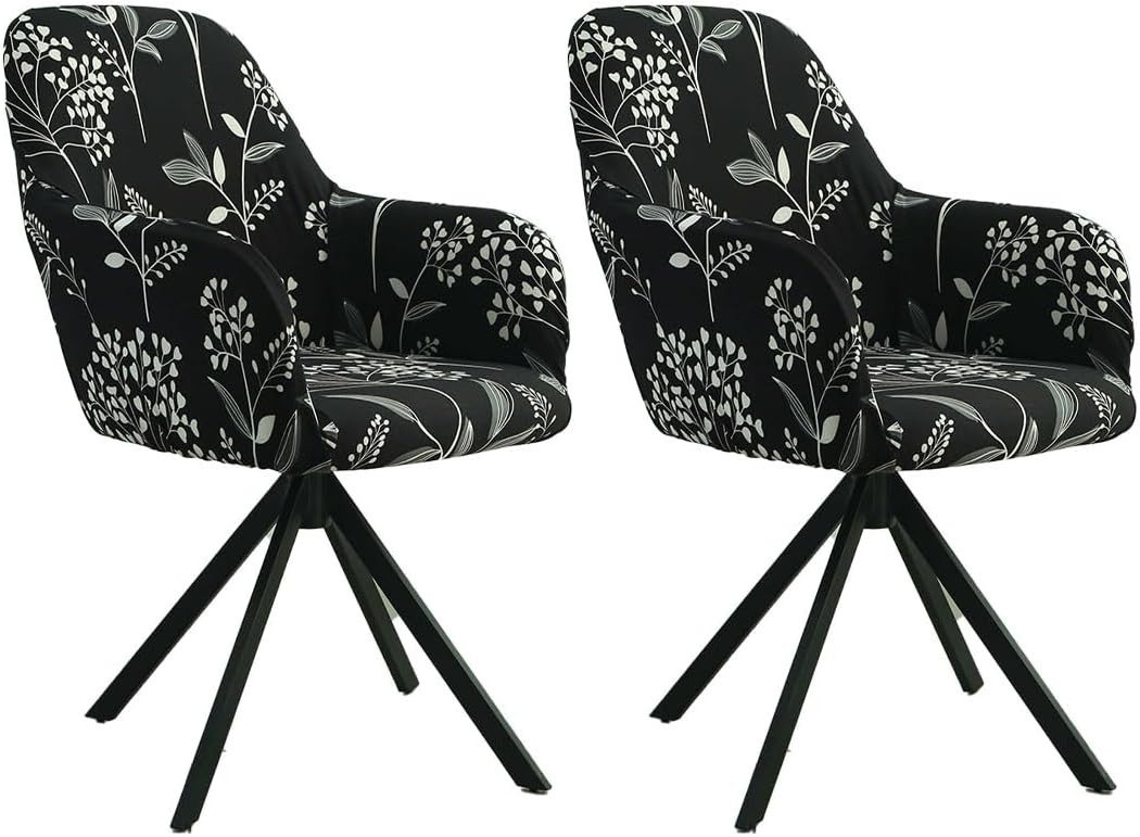 Coonoor Stuhlhusse 2 Stück Elastische Stuhlbezüge mit Armlehne, Perfekte Pa günstig online kaufen