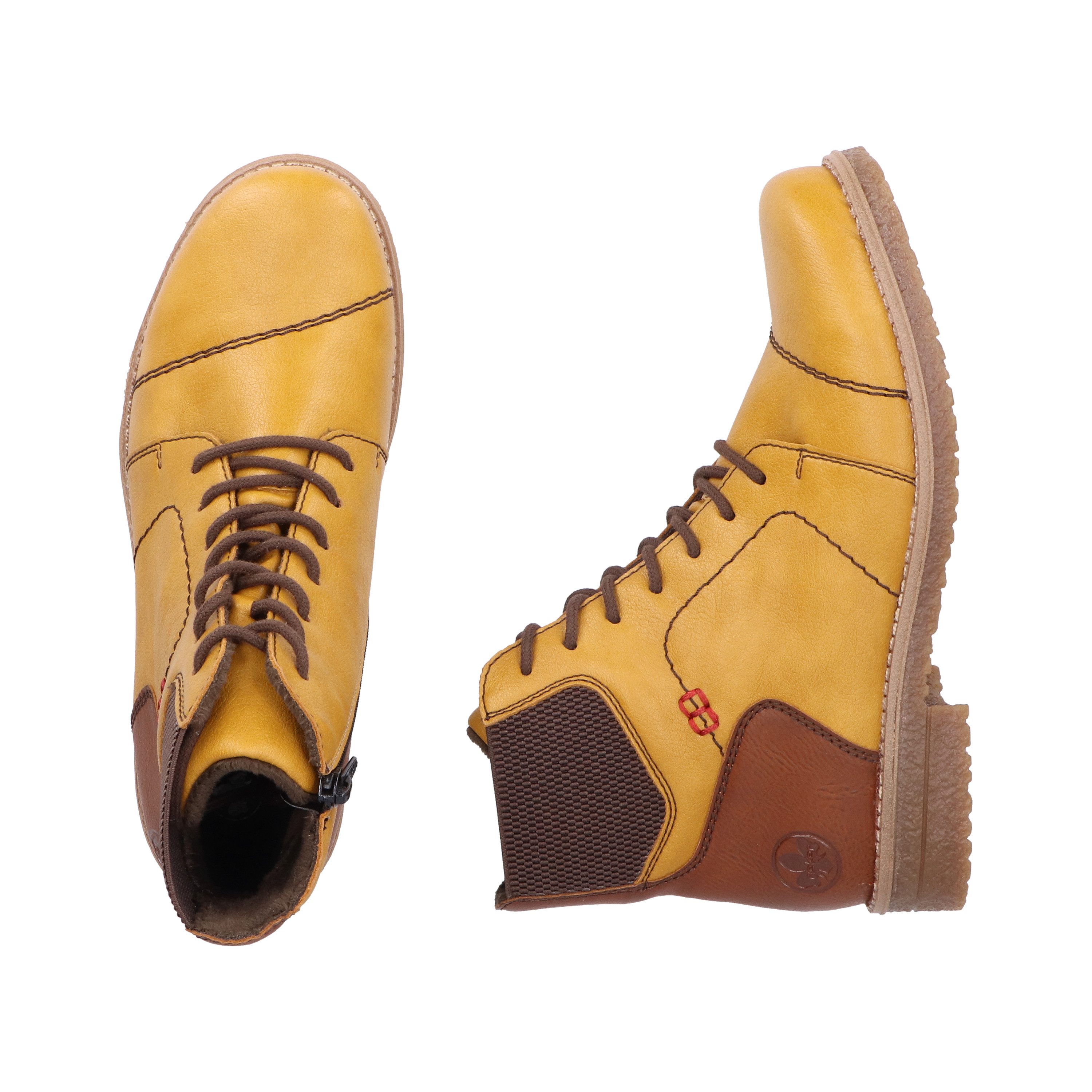Rieker Schnürstiefelette Schnürboots, Herbststiefelette, Blockabsatz, mit günstig online kaufen