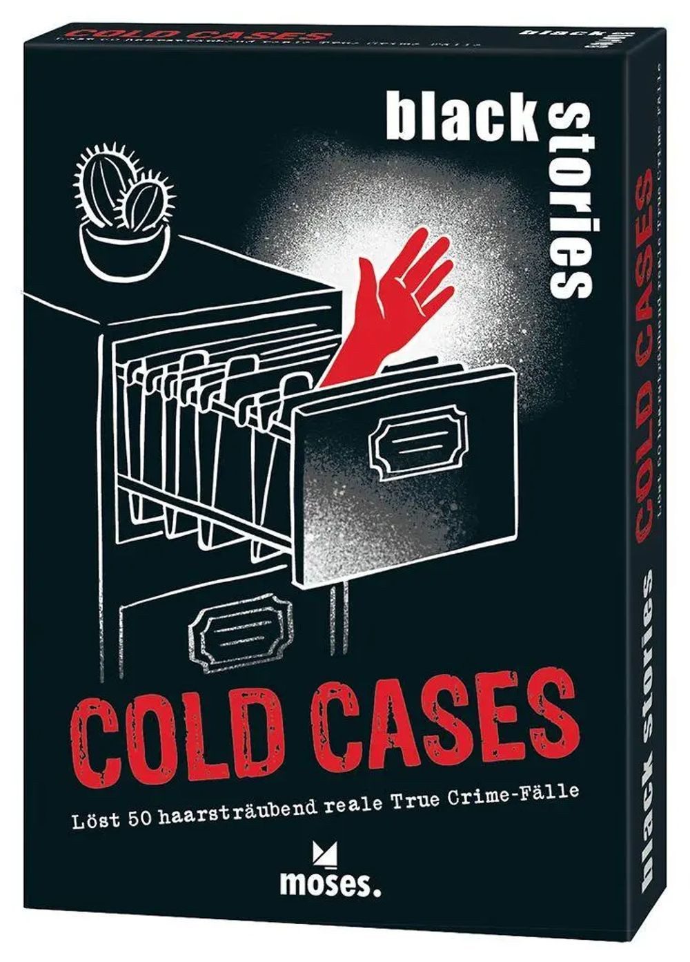 Moses. Verlag Spiel black stories Cold Cases
