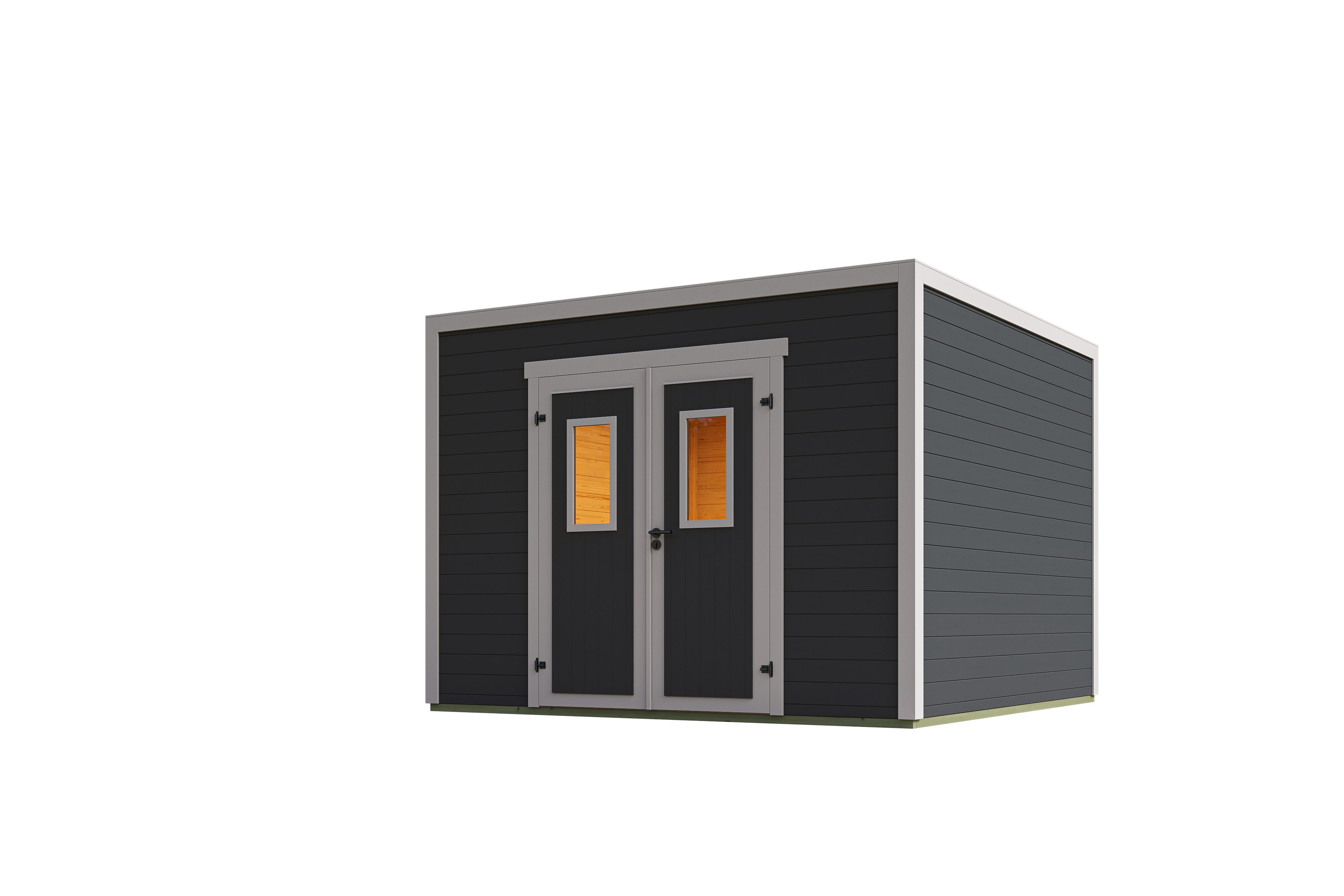Nordic Holz Gartenhaus Felix 3, BxT: 300x304,6 cm, kleiner stilvoller Schuppen mit Flachdach