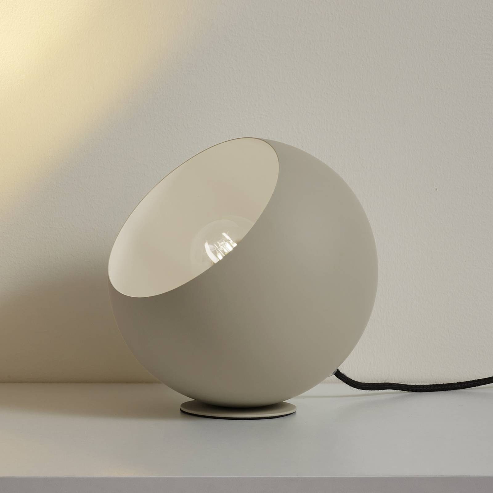 Lindby Tischleuchte Somolia, Metall, Creme IP20, 1 x 15 W LED