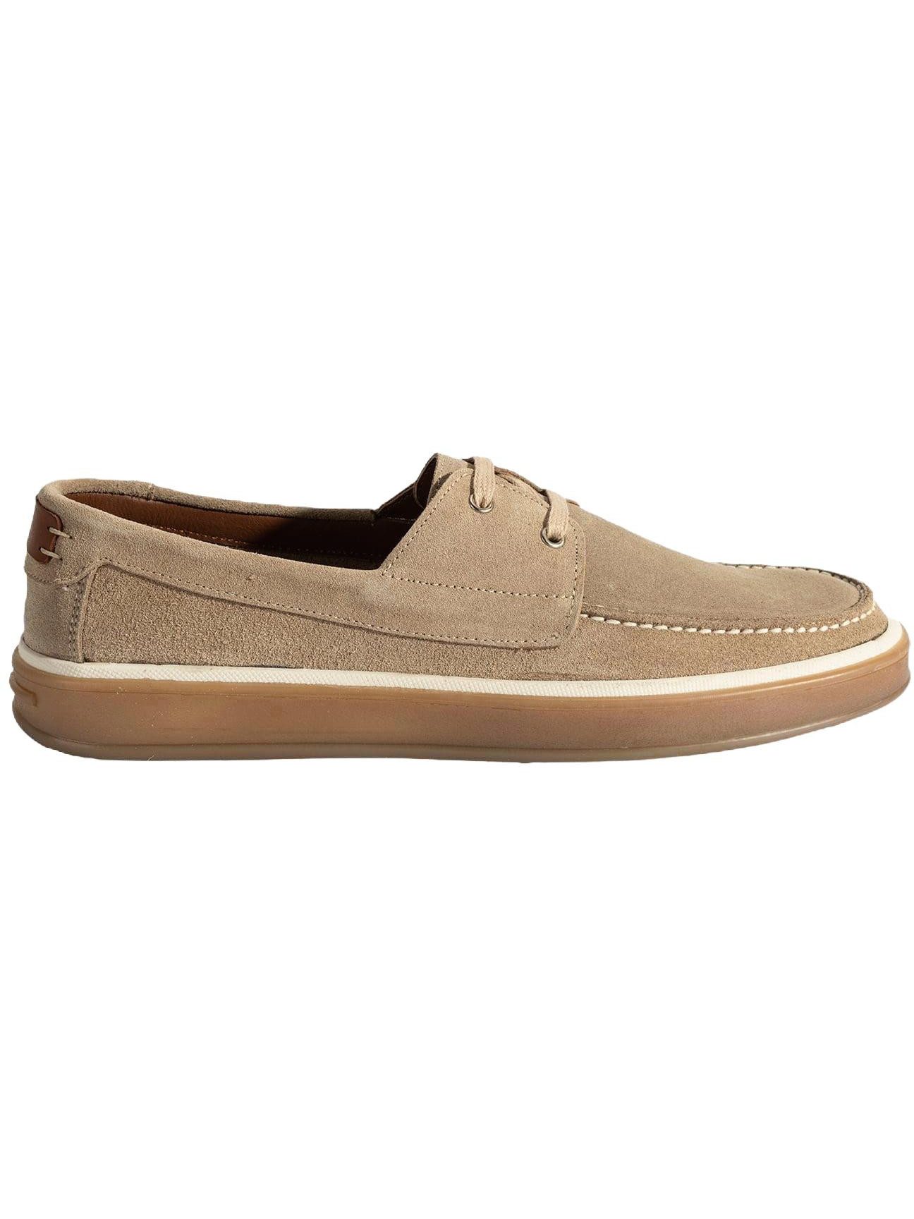 Herren-Slipper – Obermaterial aus Wildleder, Lederfutter, flacher Abs Loafer