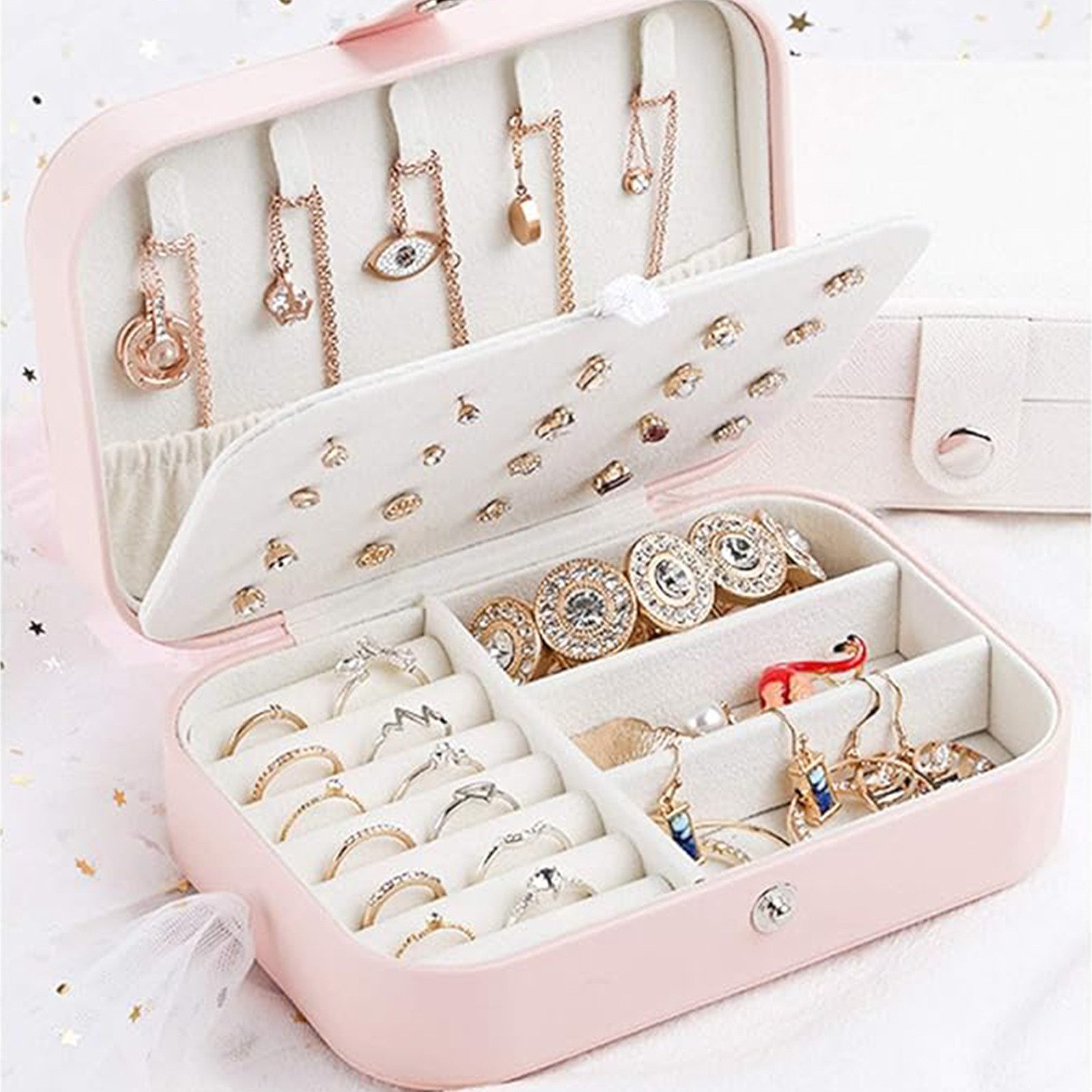 REDOM Schmuckkasten Reise Schmuckbox Schmuckaufbewahrung Etui günstig online kaufen