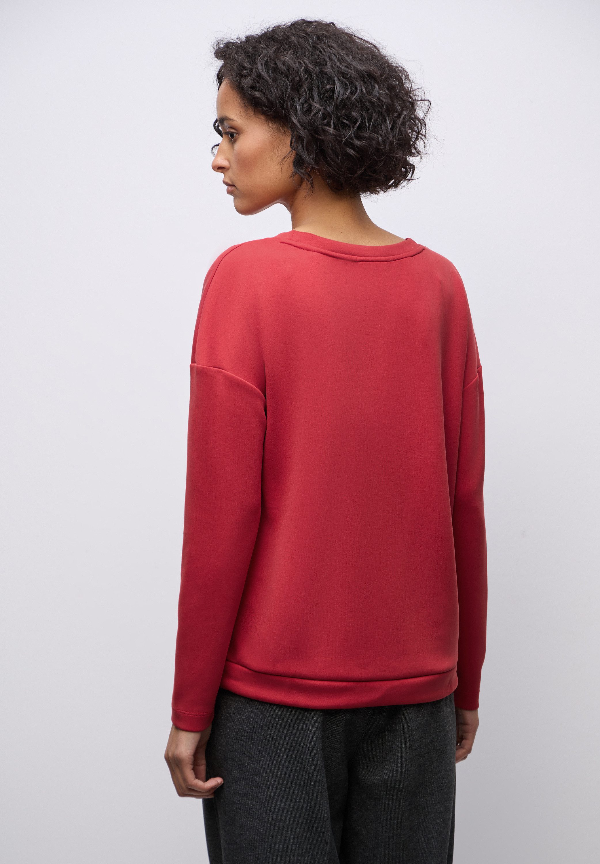 STREET ONE Langarmshirt mit Tunnelzug am Saum günstig online kaufen