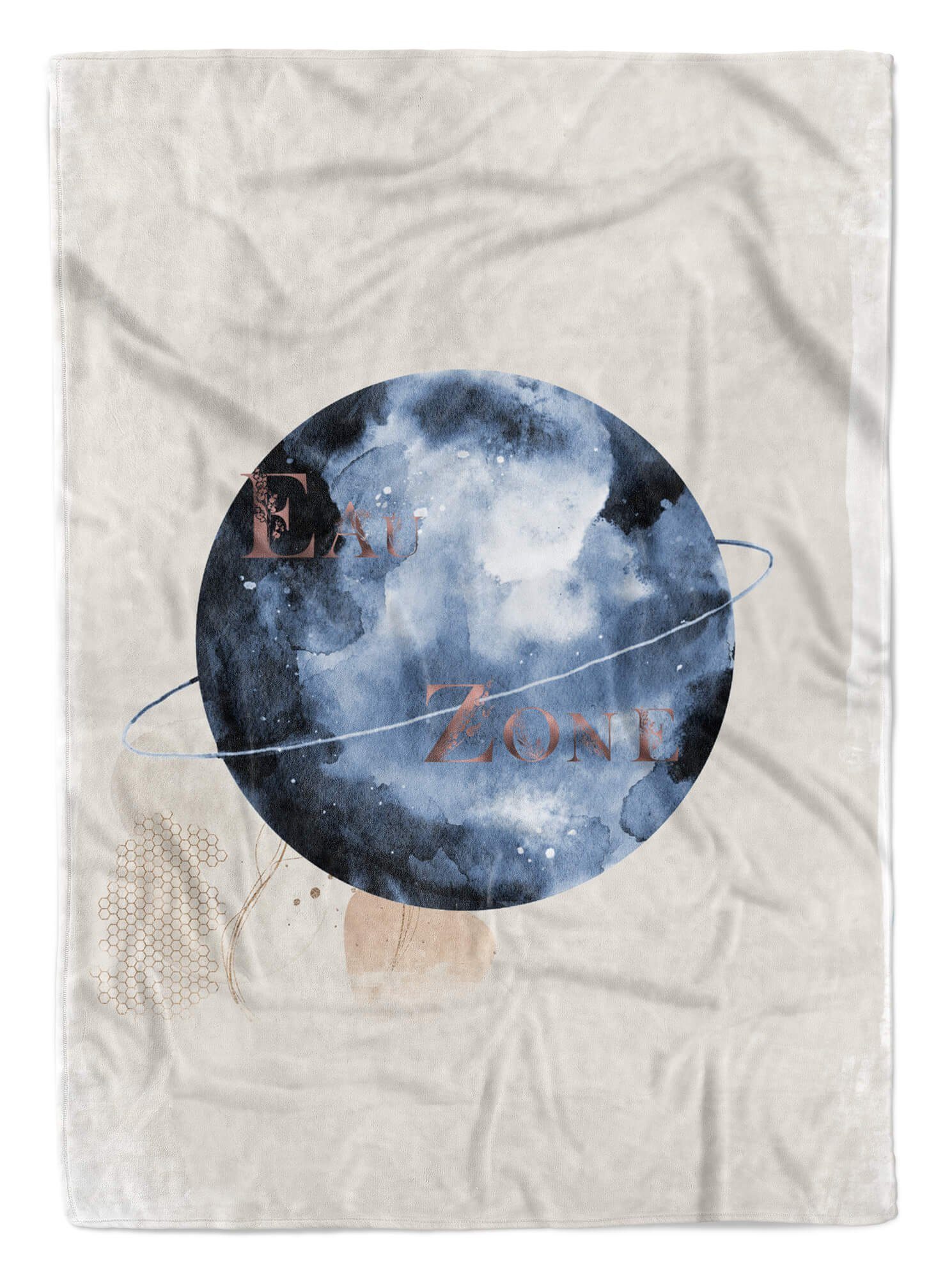 Handtuch Baumwolle-Polyester-Mix Art Saunatuch Sterne, Astrologie Sinus Kuscheldecke (1-St), Vollmond Strandhandtuch Handtücher Kunstvoll Handtuch