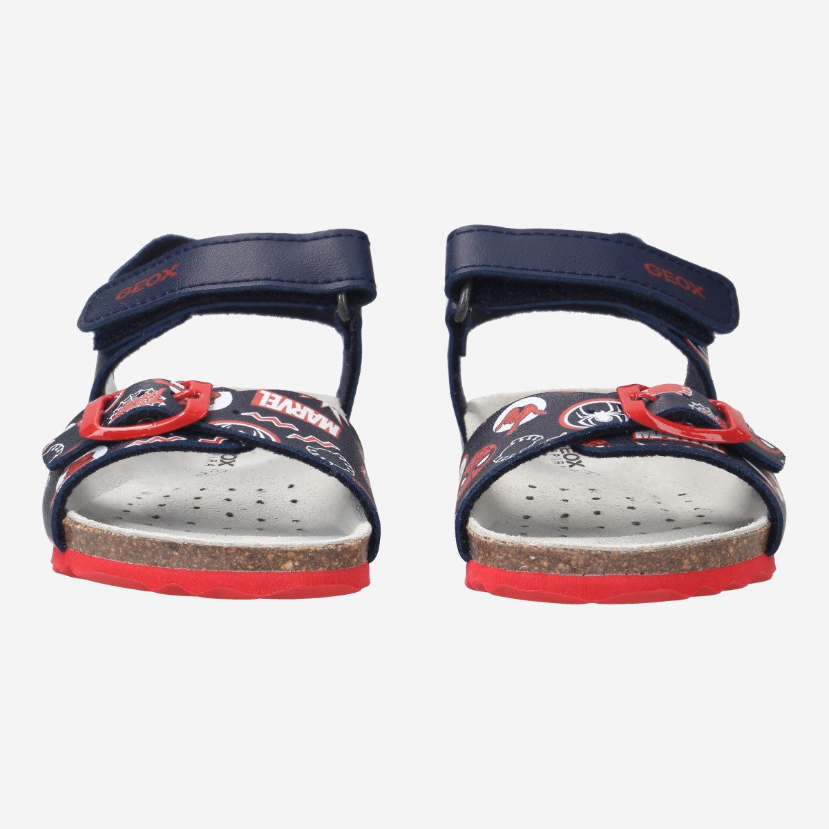 Geox GEOX CHALKI BOY, Sandalen, Blau / Rot, Kinder Sandale