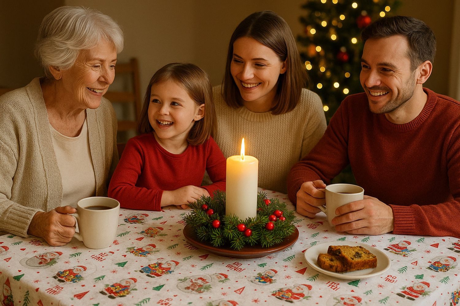 texpot Tischdecke Wachstuch Weihnachten Winter abwischbar günstig online kaufen