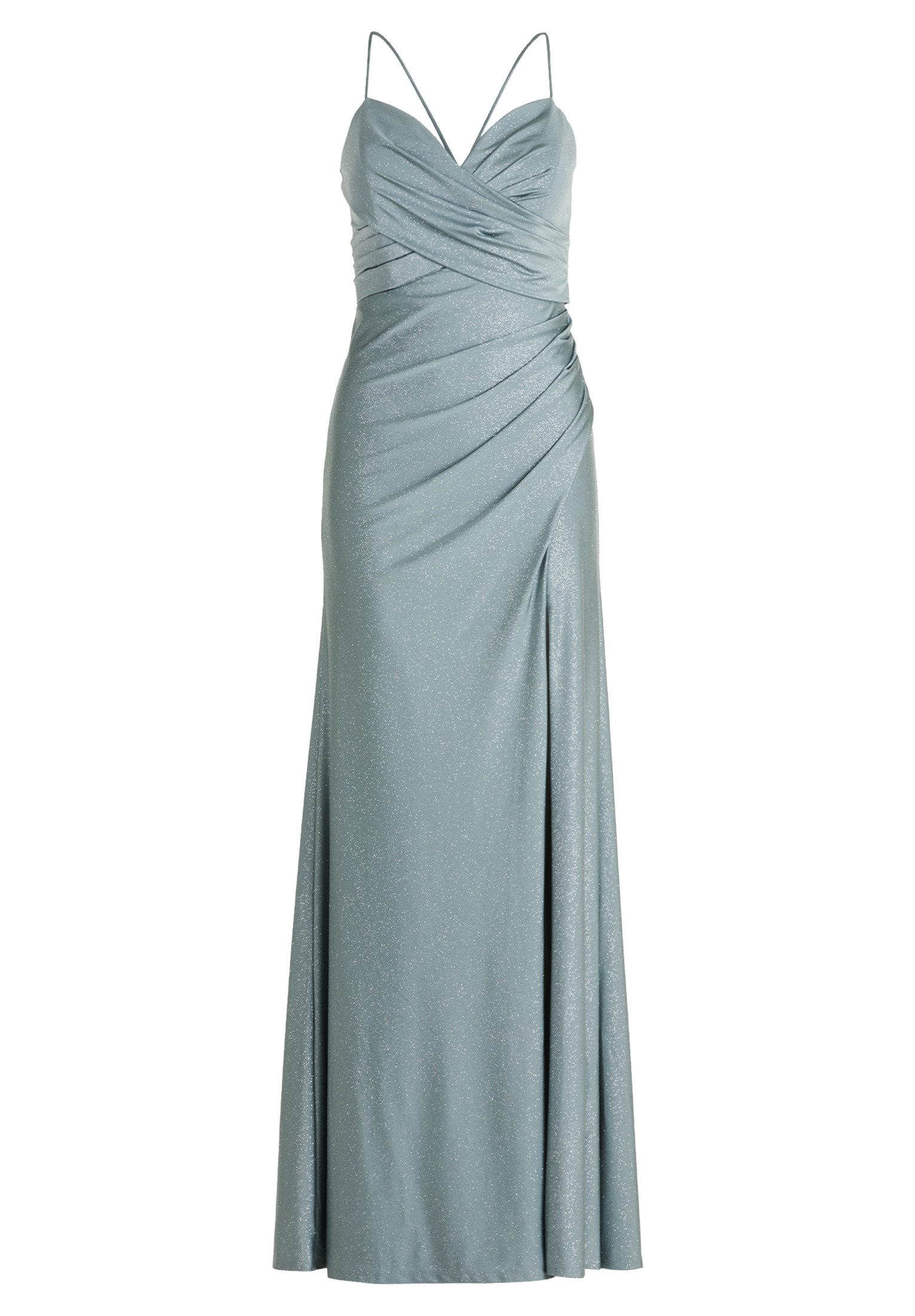 Vera Mont Abendkleid Damen im Glitzer-Look Wickel-Design günstig online kaufen