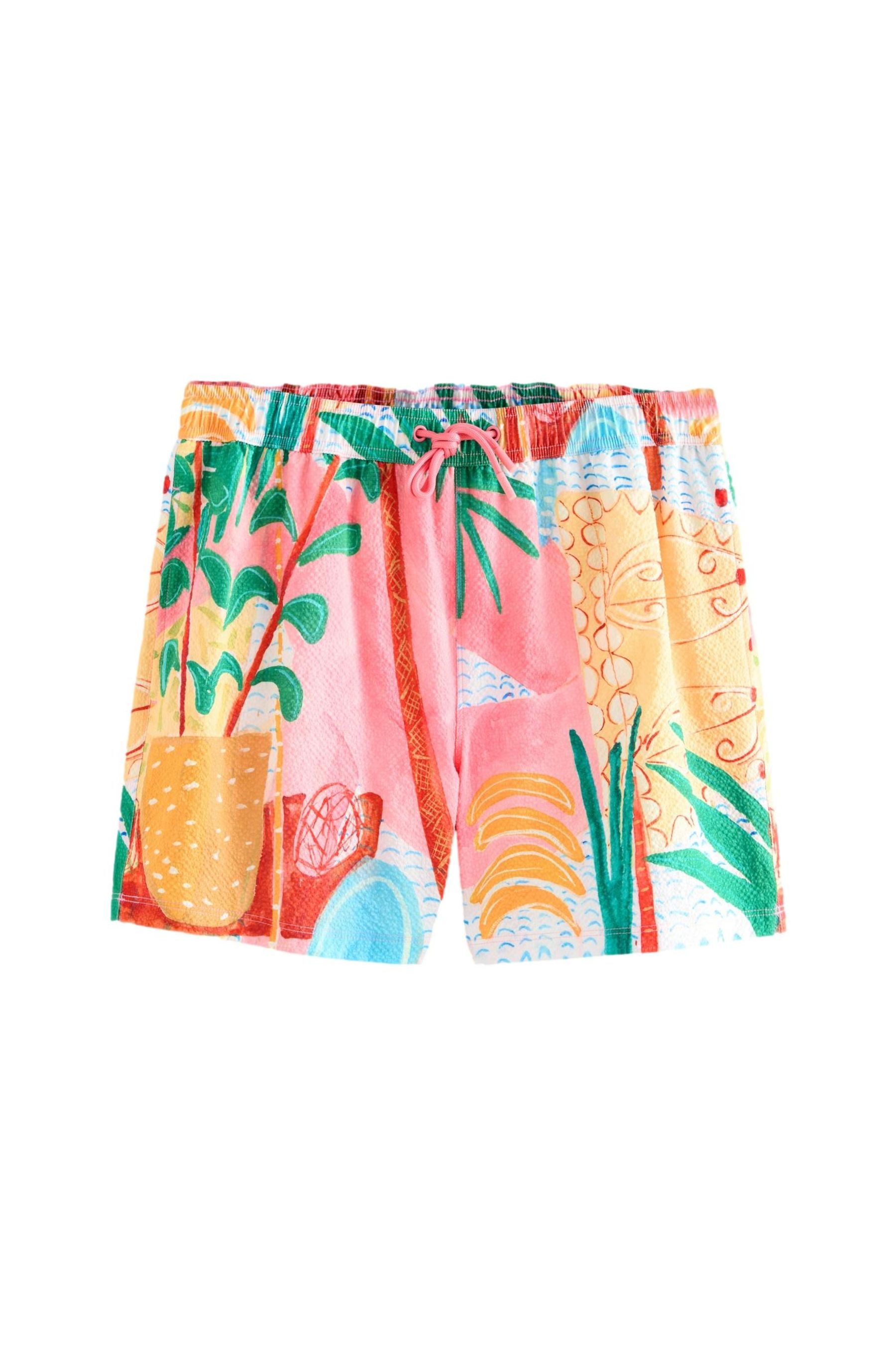 Next Badeshorts Badeshorts mit strukturiertem Print, Drinks Mat (1-St)