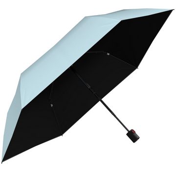 Knirps® Taschenregenschirm U.200 Ultra Light Duomatic - UV coated, mit UV- und Hitzeschutz, schwarz-ice