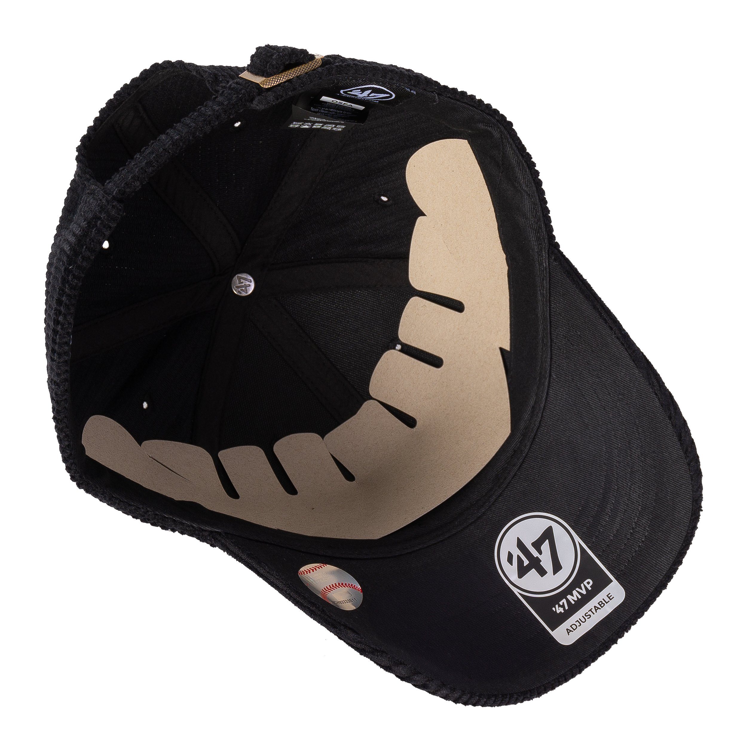 Brand Cap New '47 Cap ´47 York Brand thick schwarz Baseball Yankees Cord