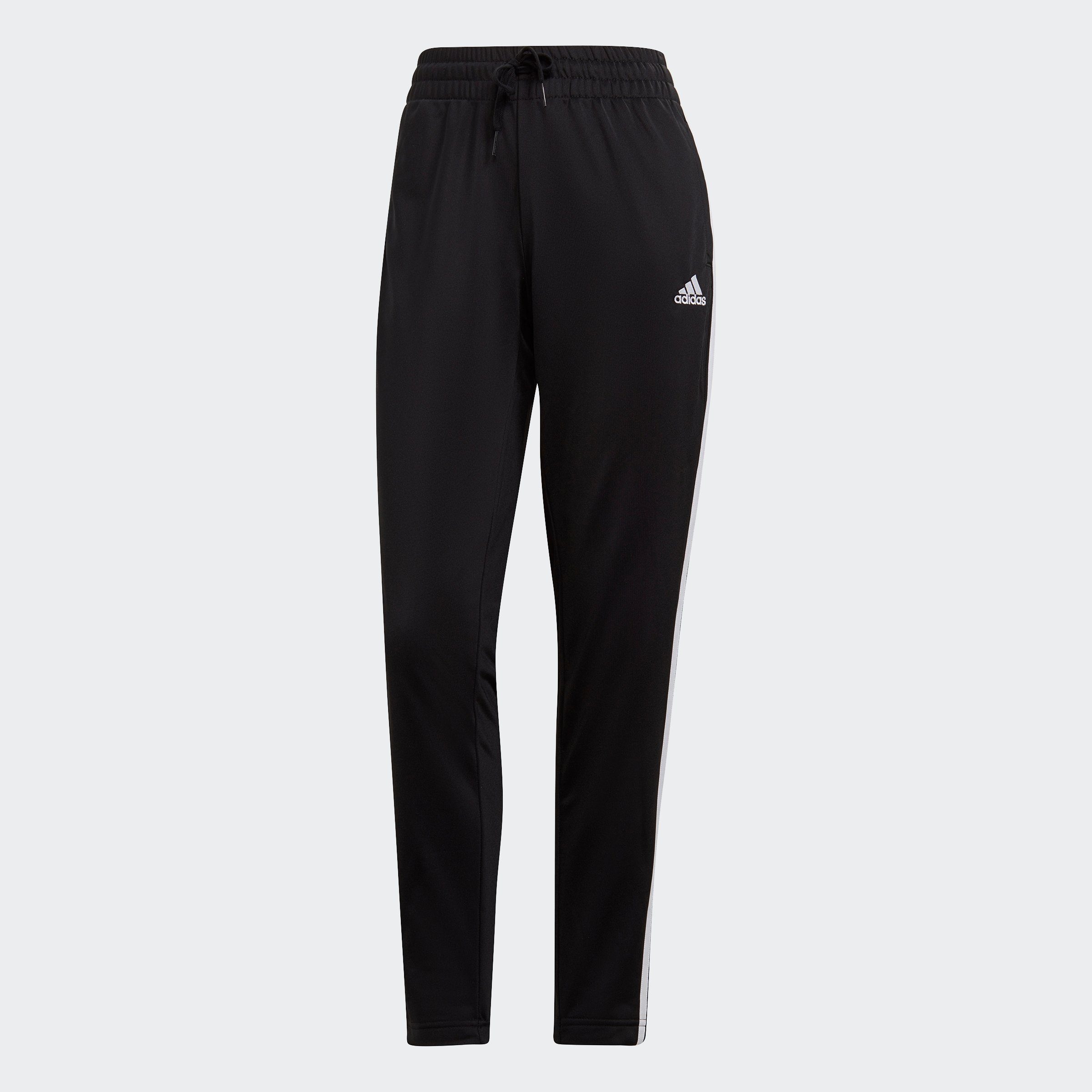 White Black ESSENTIALS 3-STREIFEN (2-tlg) / Sportswear adidas Trainingsanzug