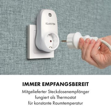 Klarstein Heizkörper Midnight Sun, elektrische Heizung mit Thermostat deckenheizung Heizkörper