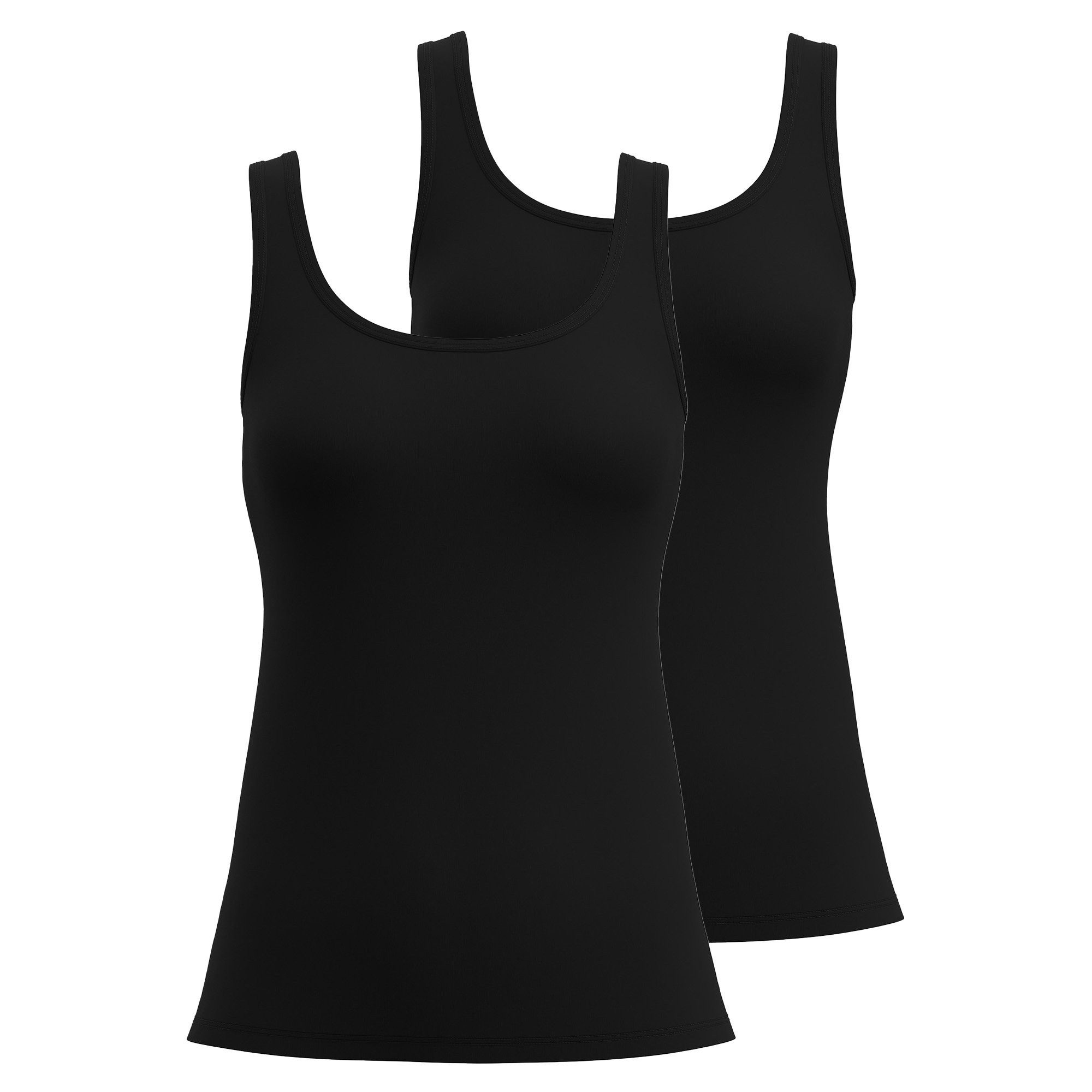 Unterhemd Damen Unterhemd 2er Pack Baumwolle