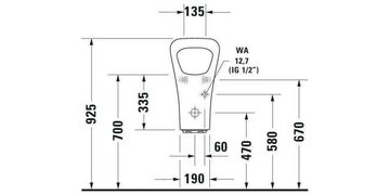 Duravit Bidet Elektro-Urinal DURASTYLE 300x340mm Bat Zul v hint o Fliege HG we