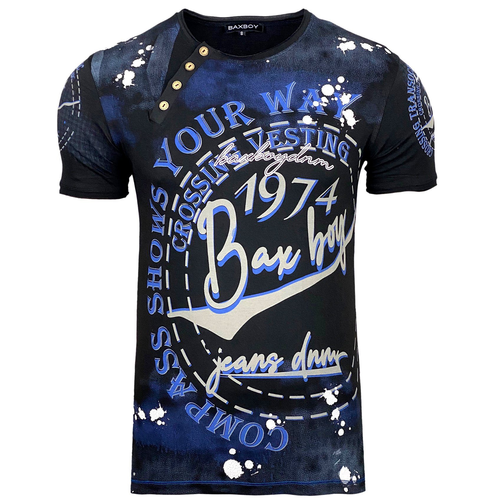 Baxboy T-Shirt Baxboy Herren Verwaschen Vintage günstig online kaufen
