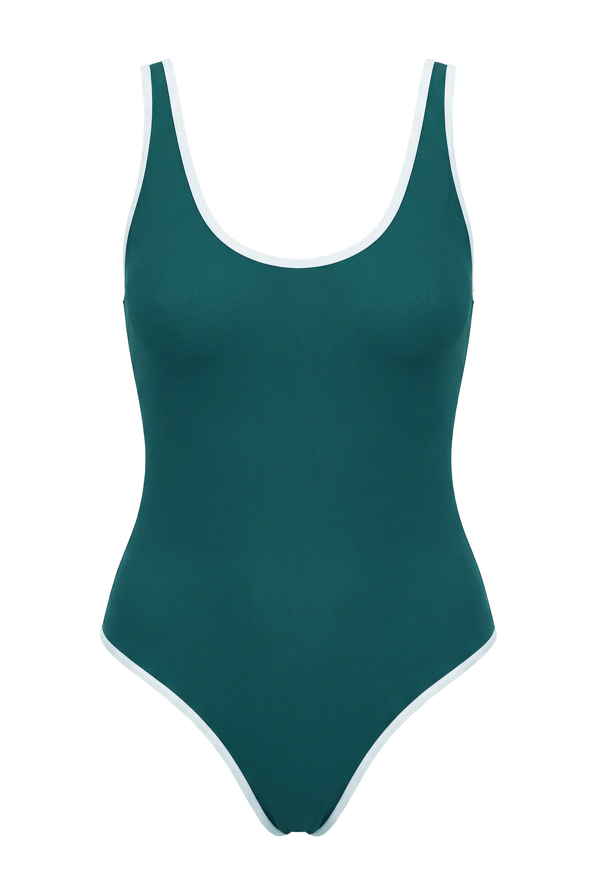 Studio Untold Badeanzug Badeanzug Paspel Softcups Shaping