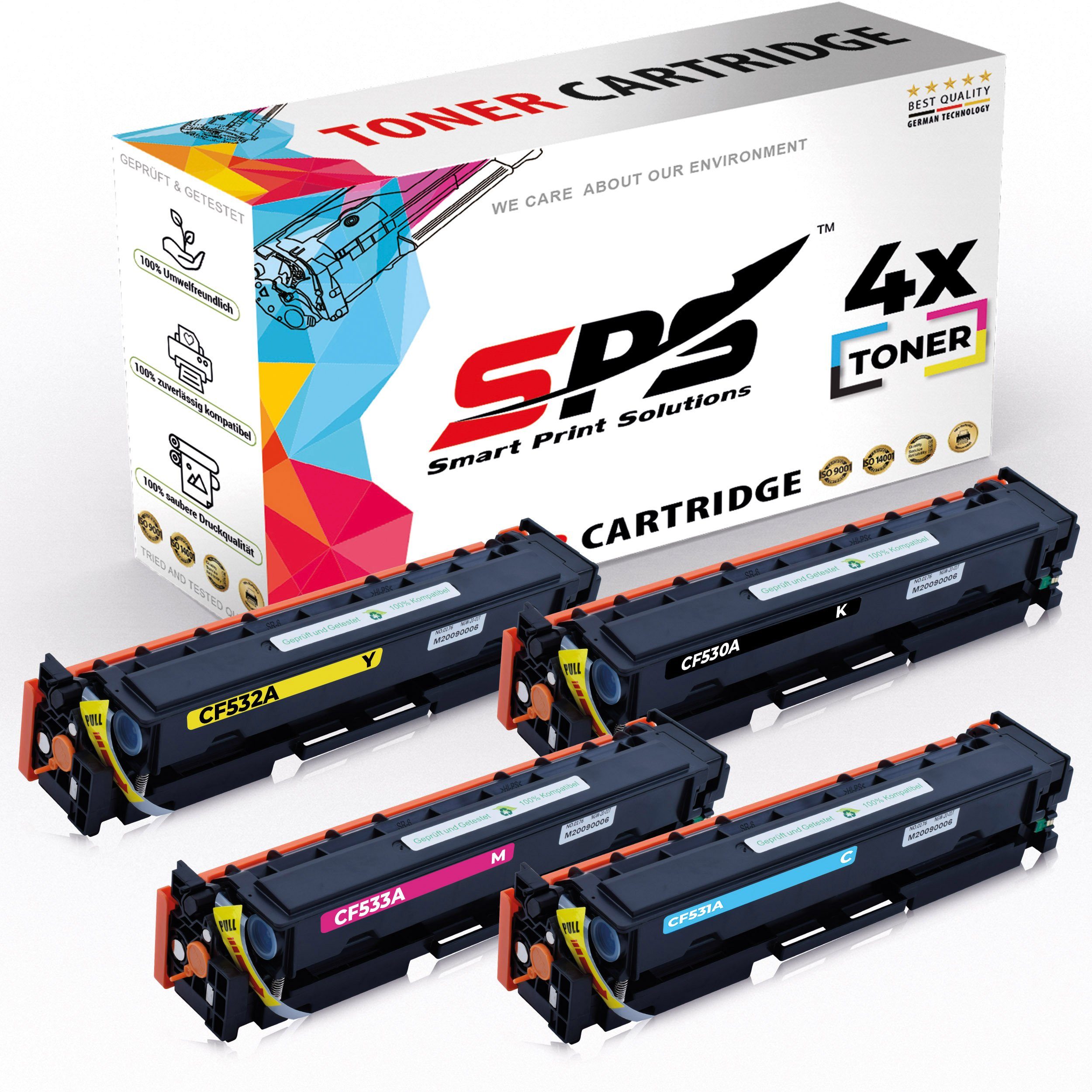 SPS Tonerkartusche Kompatibel für HP Color Laserjet Pro M154 205A, (4er Pack)