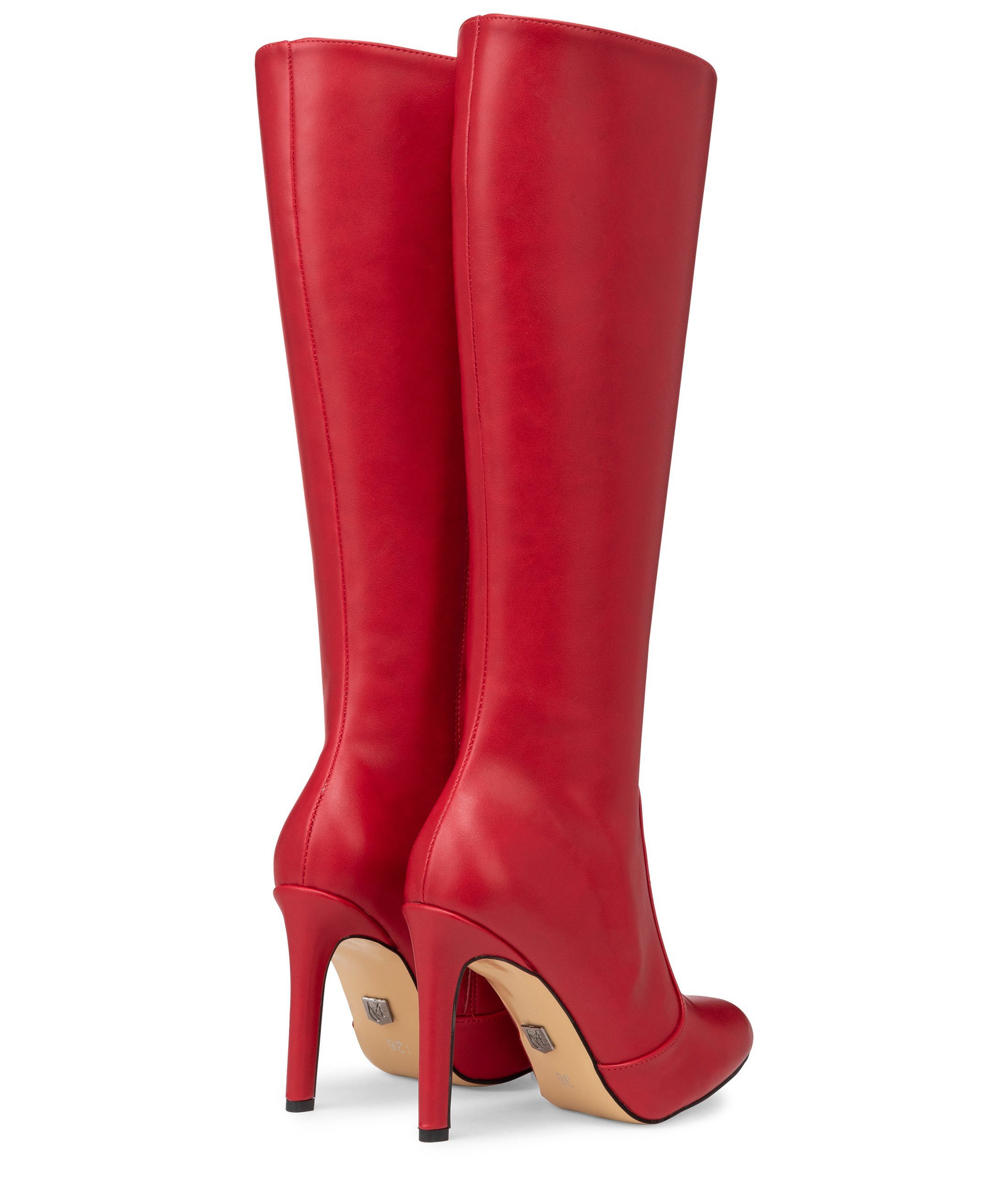 Michael Soul Donna rot matt High-Heel-Stiefel