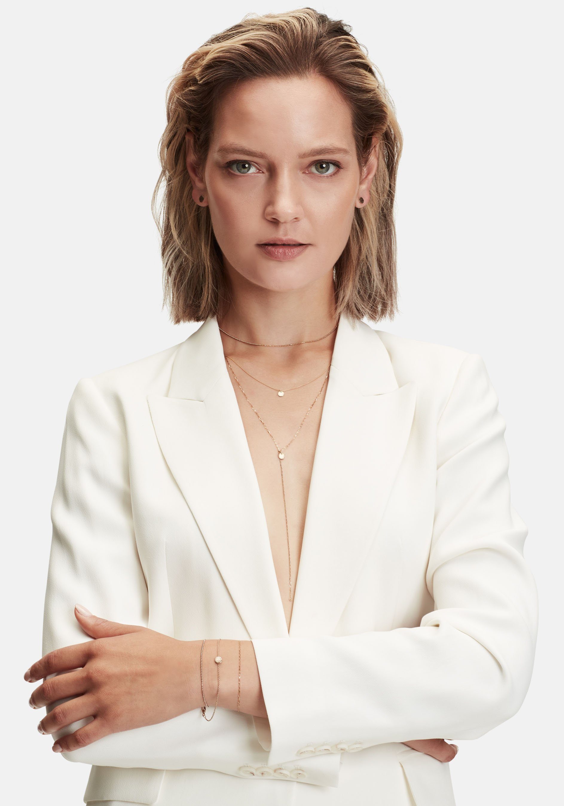 Liebeskind Berlin Armband Schmuck Geschenk Gold 375 Armkette Gold Collection, mit Zirkonia (synth)