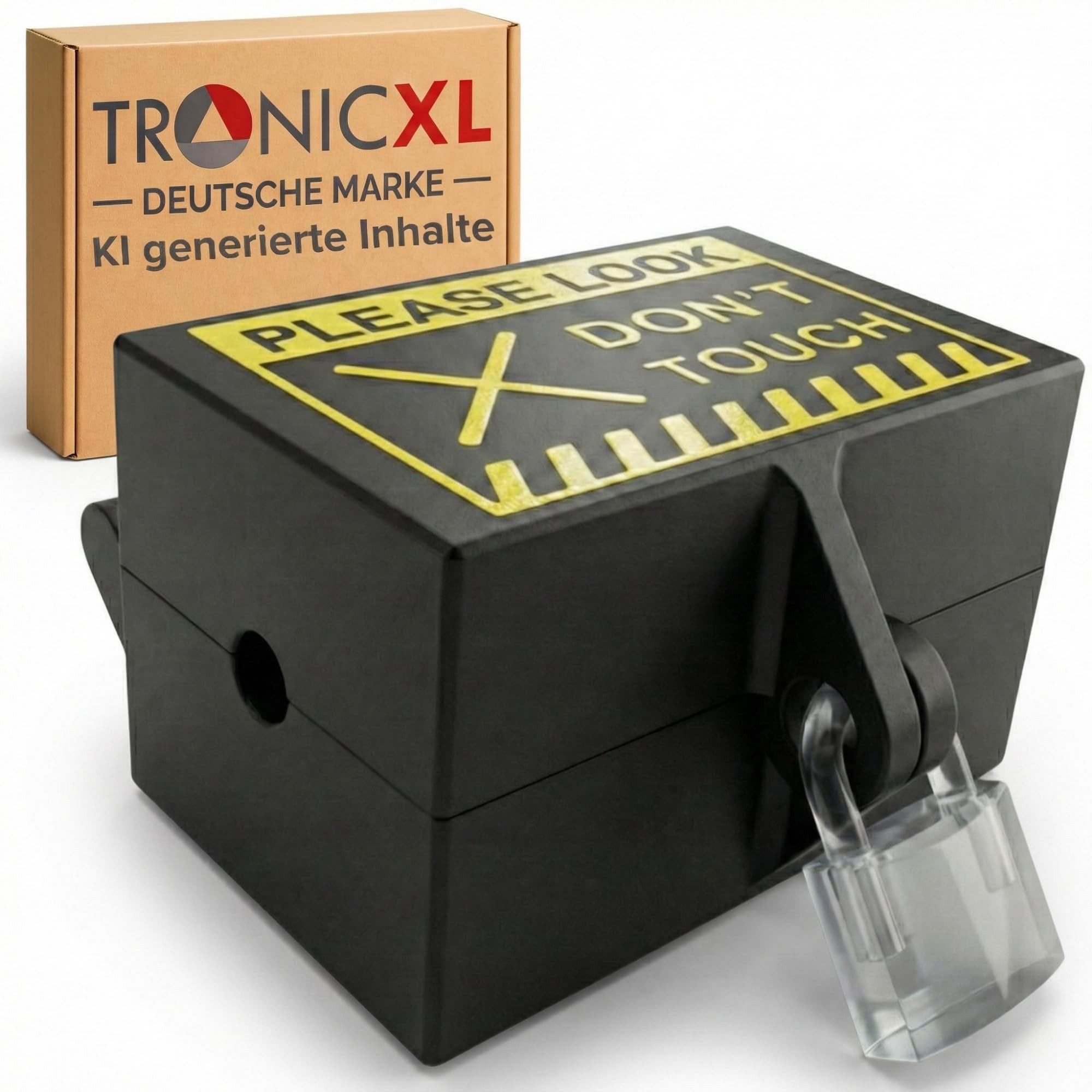 TronicXL Kabelschloss Steckerschloss Box Waschmaschine Steckersafe Stromkabel Schutz Safe, Kabelschloss Trockner Keller WG