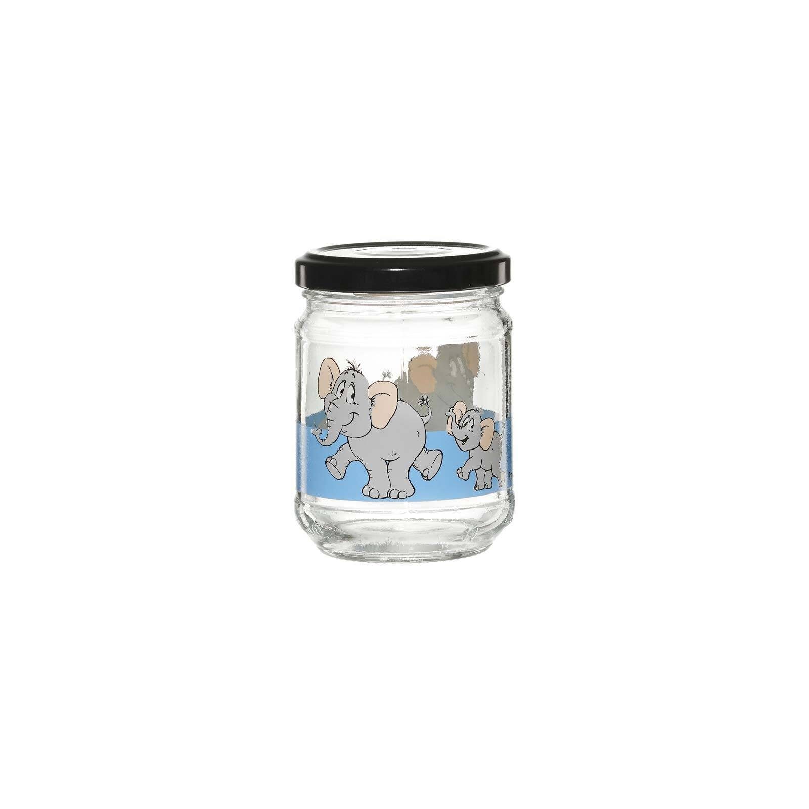 Breker 200 Vorratsglas ml Verschlussgläser & Zoo (2-tlg) 2er Ritzenhoff Glas, Set, Happy