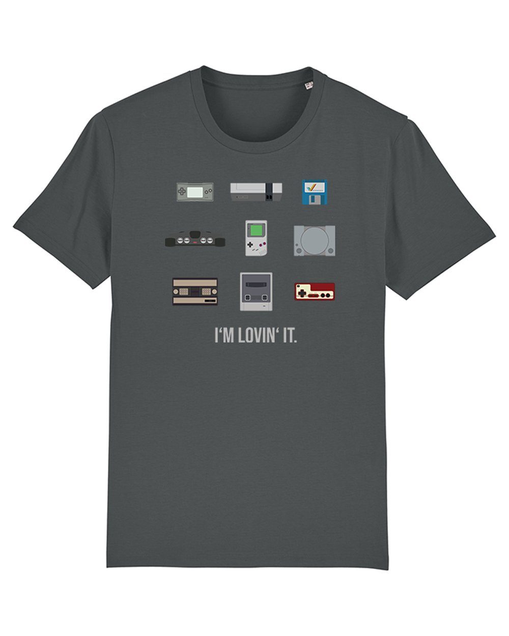 Videogames Apparel (1-tlg) Print-Shirt antrazit wat?