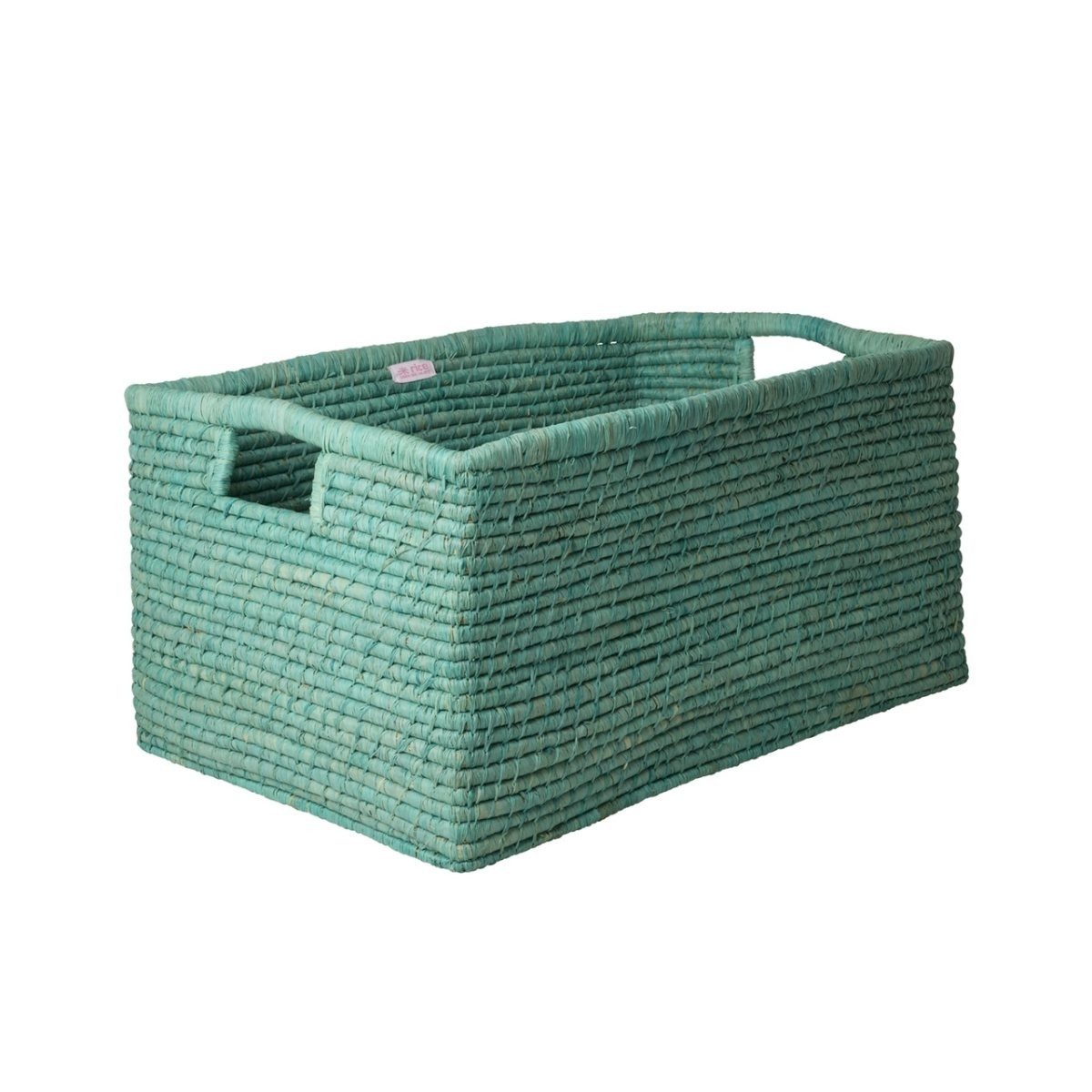 rice Aufbewahrungskorb Raffia Aufbewahrungskorb handgefertigt dekorativ 60 x 40 x 30 cm