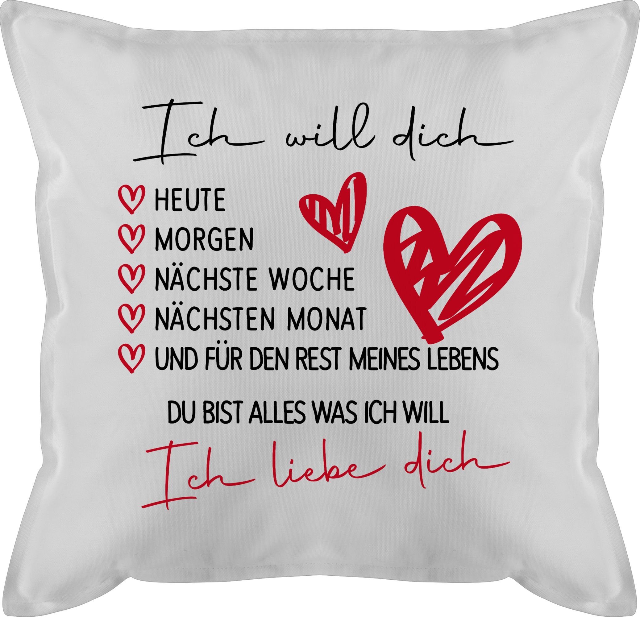 Shirtracer Dekokissen Liebes Geschenk Papa Mama Frauen Männer Freund Freundin Love Liebeserk, Dekokissen Valentinstag Geschenk