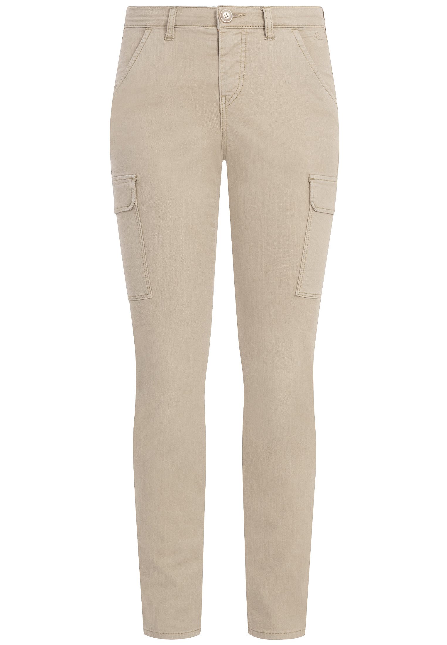 Recover C.C. Stretch-Hose Recover C.C. Pants Slim-Fit Hose Lili flach augesteppte Beintaschen mit fixierter Klappe