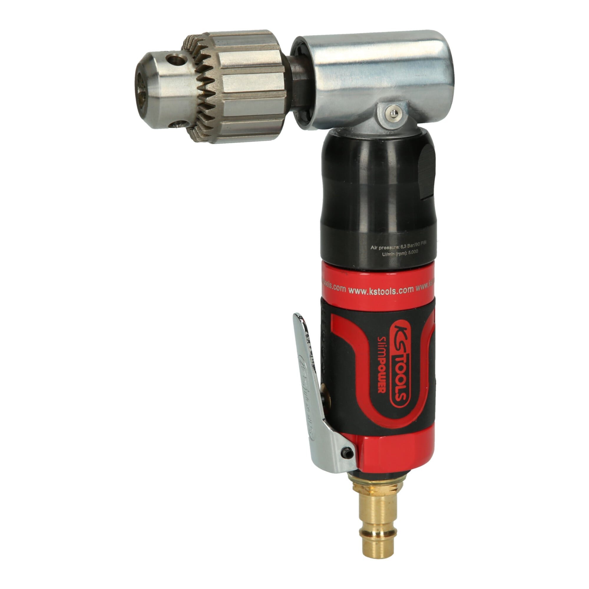KS Tools Bohrmaschine KS Tools 3/8"SlimPOWER Mini-Druckluft-Winkelbohrmaschine
