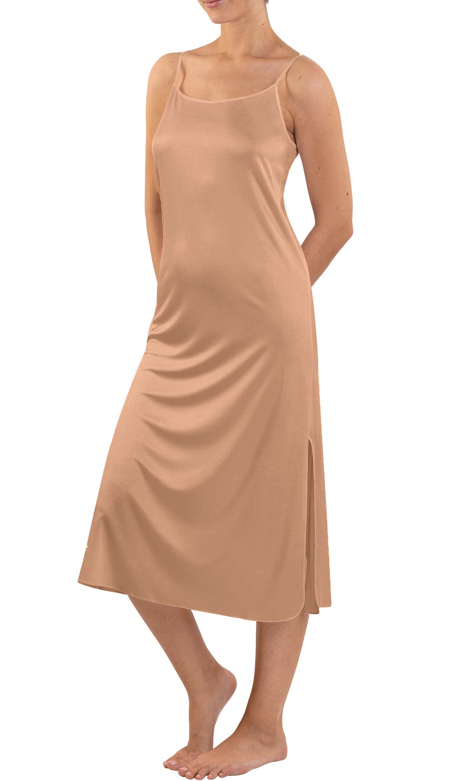 Nina Von C. Negligé Elegance (1-tlg) Unterkleid Länge 120 cm Spaghetti-Träger Gr. 36-50 Viskose