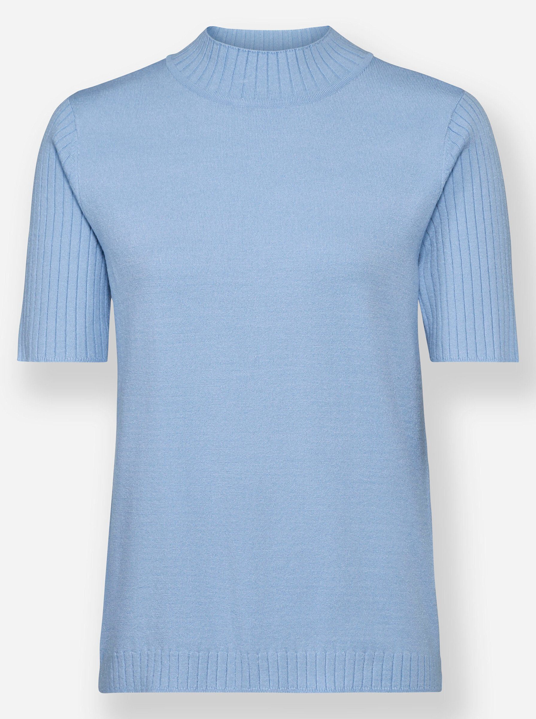 Strickpullover Pullover Kurzarm Jersey