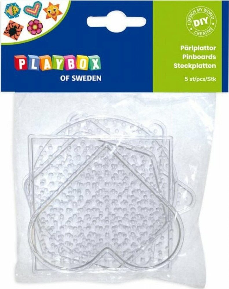 Playbox Bügelperlen PLAYBOX Pads für Stickerei Perlen 5pcs - Formen