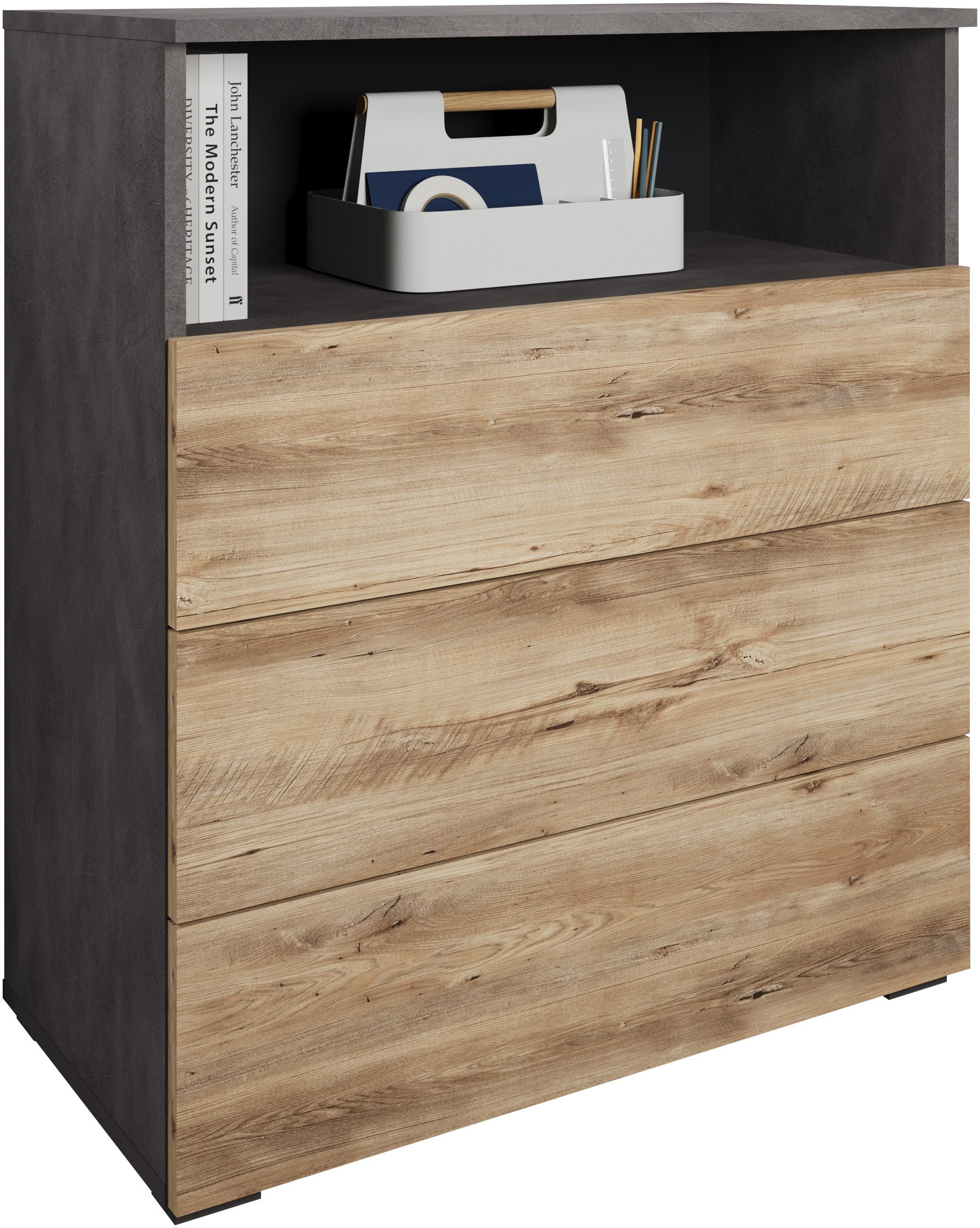 OTTO home Kommode Paris, mit 3 Schubkästen (Breite 70 cm)