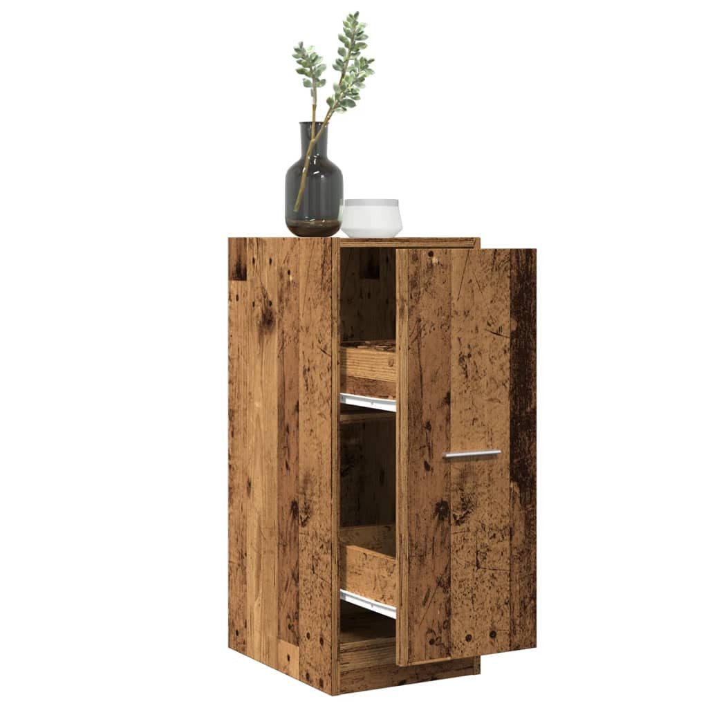 vidaXL Apothekerschrank 30 x 41 x 775 cm Apothekerschrank Altholz-Optik 30x41x77,5 cm Spanplat
