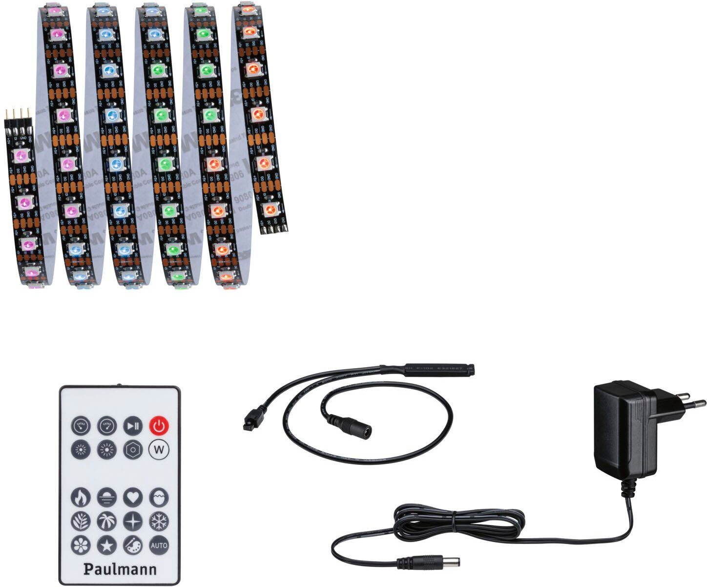 Paulmann LED-Streifen Dynamic Rainbow RGB 1,5m 3W 60LEDs/m 5VA, 1-flammig