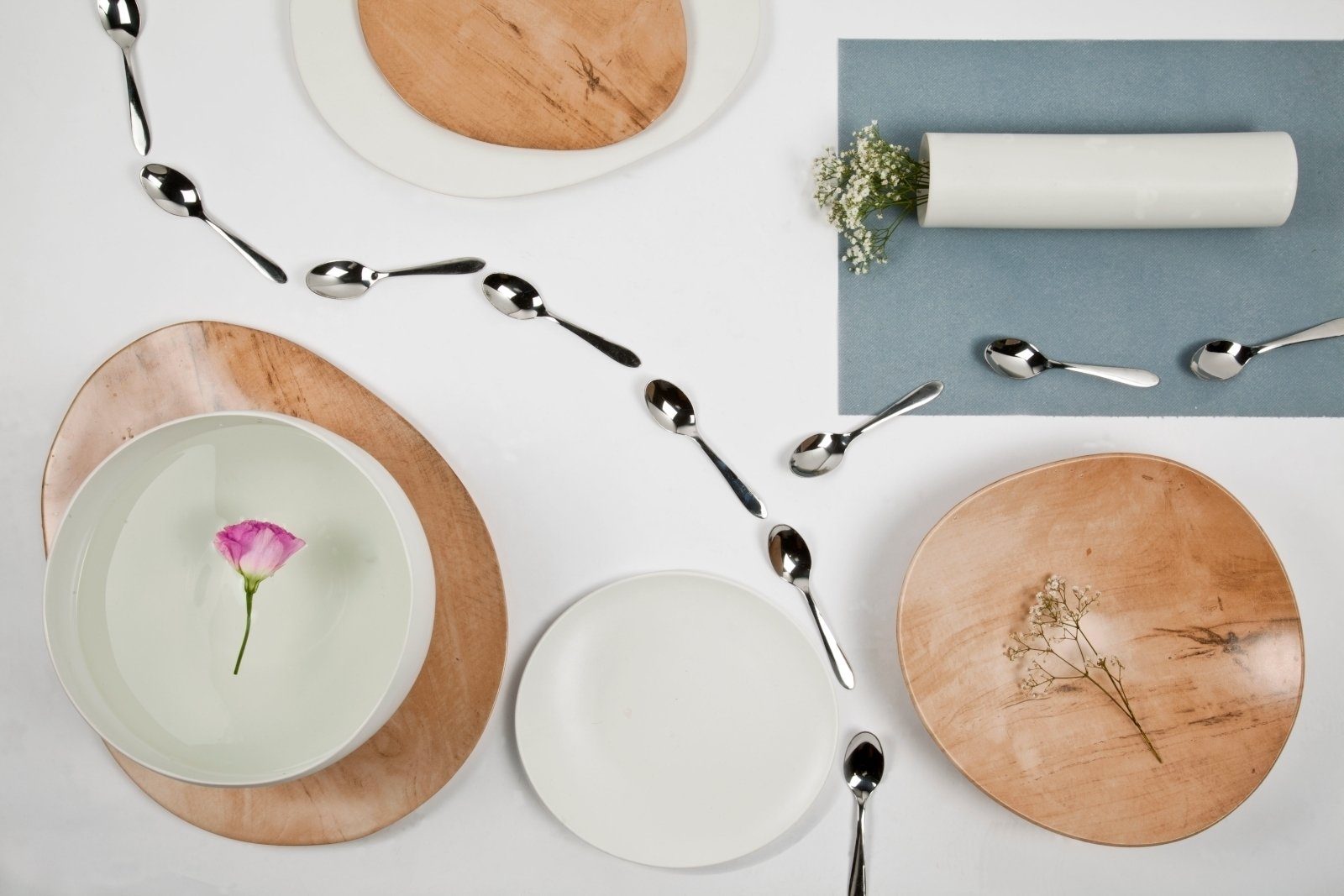 Cosy & Trendy Schale Palissandro Salatbowl white 26,5 x 25,5 x 14,8 cm, Steinzeug, (Bowls)