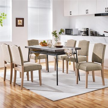 Yaheetech Esszimmerstuhl, Stühle gepolstert, Modern Küchenstuhl bequemer Polsterstuhl