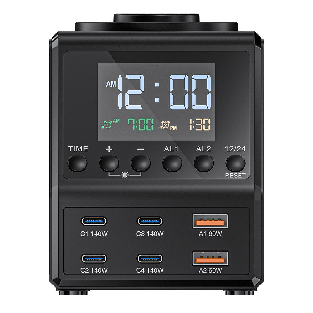 BLiTZWOLF BW-FW10 Ladestation (Induktions-Ladegerät, kabelloser Ladegerät, 240W Schnellladegerät mit Wireless Charging & Dual-Alarm)