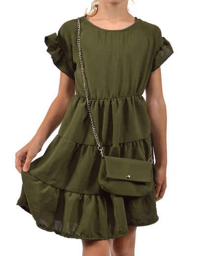 KMISSO Sommerkleid »Mädchen Kleid schwingender Rock und Tasche« (1-tlg) bequem zu tragen
