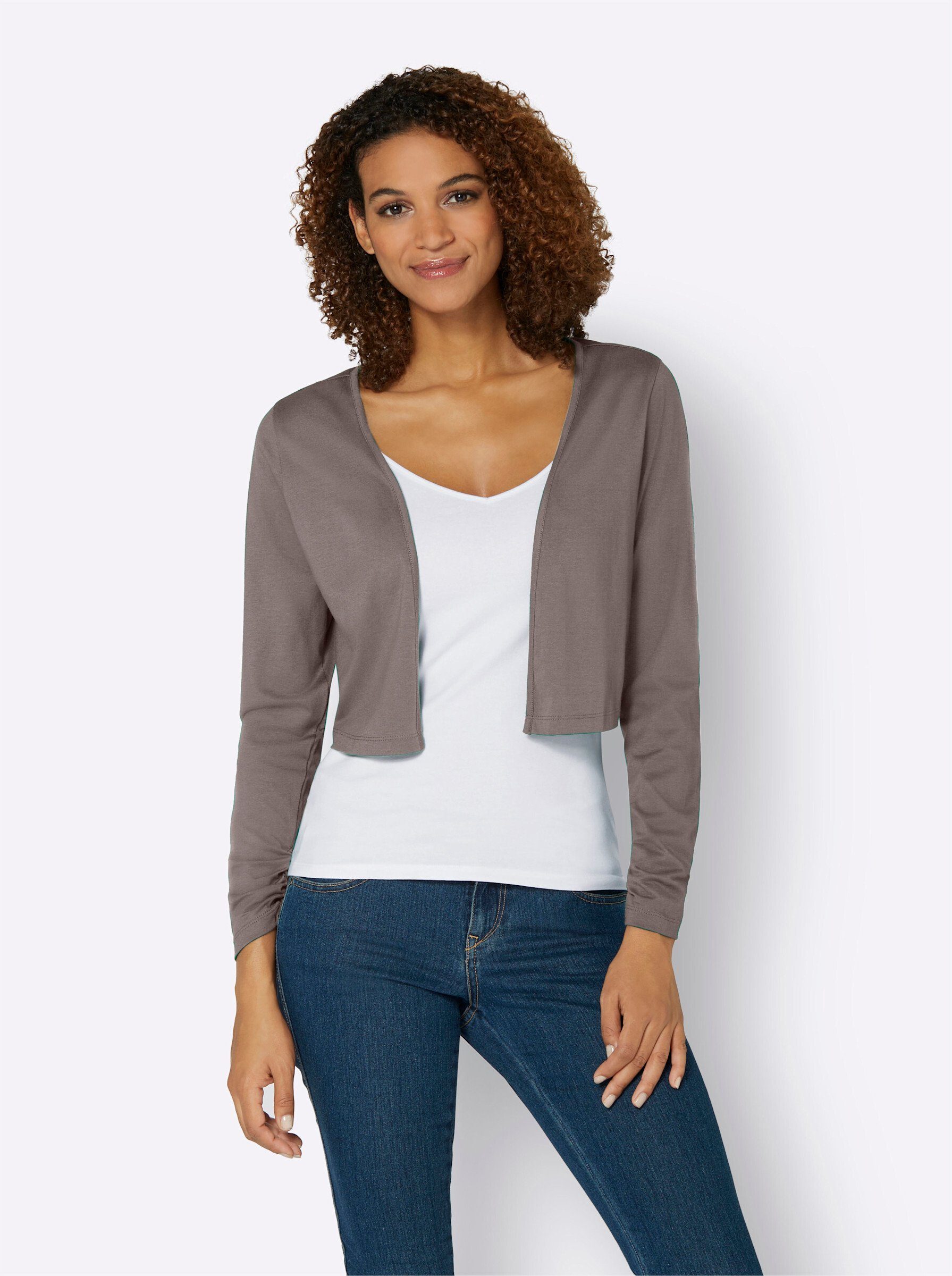 Casual Looks Shirtjacke "Shirtbolero", (1 tlg.) günstig online kaufen